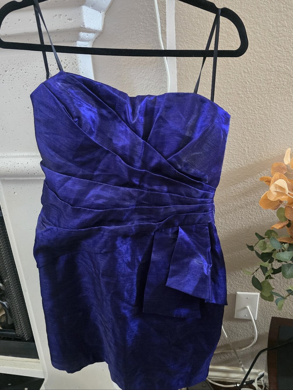 City Studio Strapless Cocktail Dress in Royal Purple